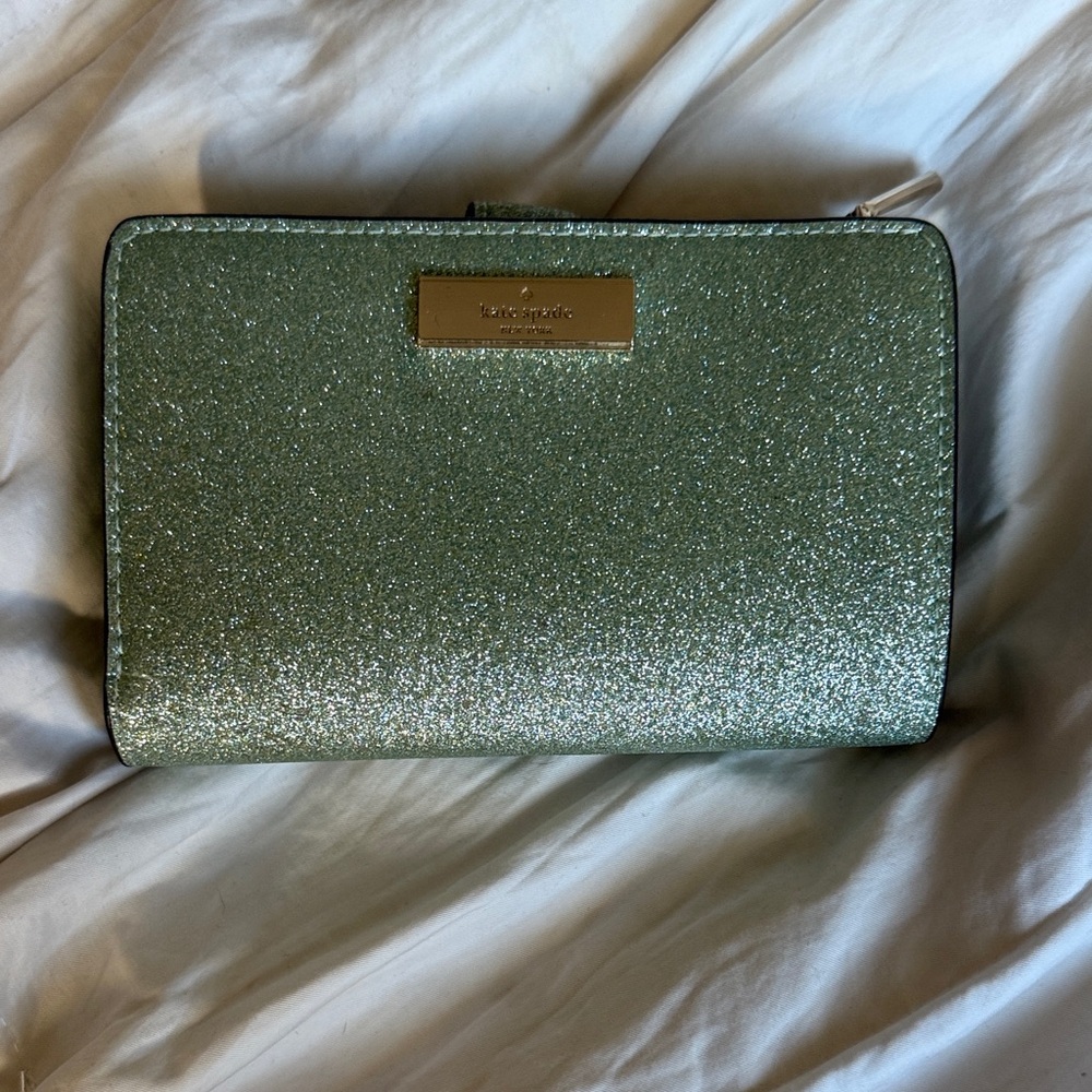 Kate Spade glitter green Wallet